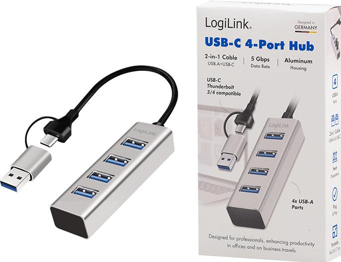 Produktbild LogiLink Prüfen (USB-A, USB-C, 4 Ports)