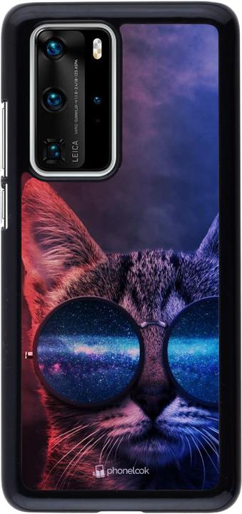 Actual product image PhoneLook Cover Red Blue Cat Glasses (Huawei P40 Pro)
