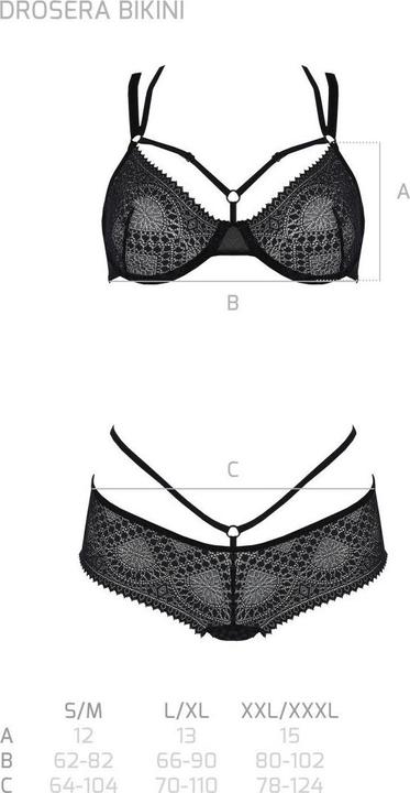 Produktbild ECO Collection Drosera 2 pc braset black (L)