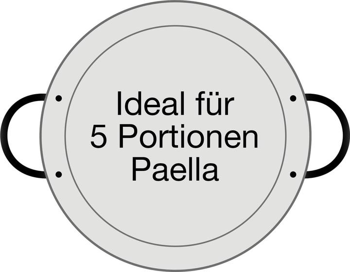 Produktbild All'Grill Paella-Pfanne Stahl poliert Ø 32 cm (32 cm, Paella Pfanne, Stahl)