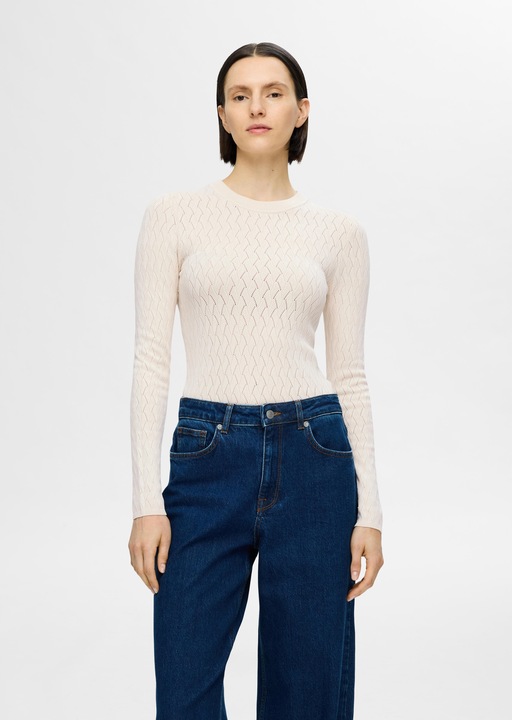 Actual product image Selected Femme Long sleeve knitted top (3XL)