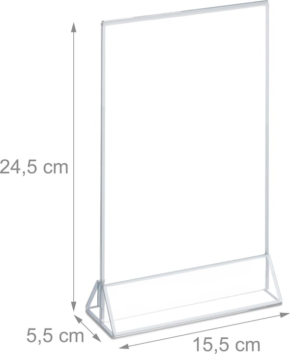 Immagine prodotto Relaxdays 6x porta-menù-da-tavolo