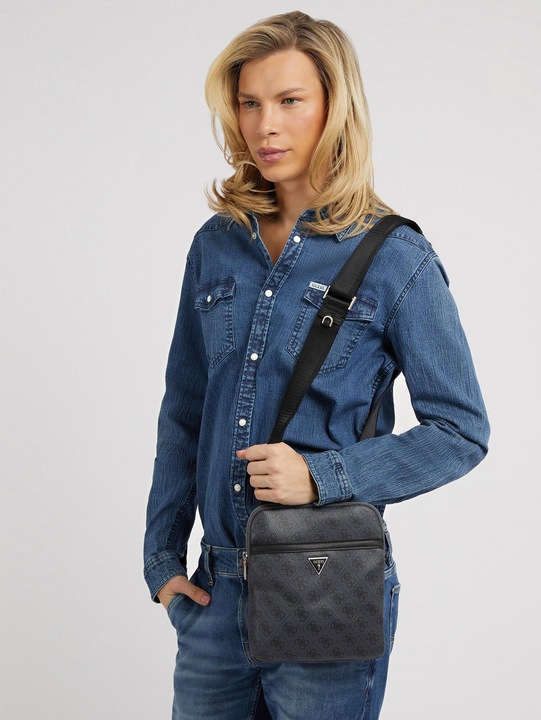 Produktbild Guess Umhängetasche Vezzola Grain Double Crossbody Flat