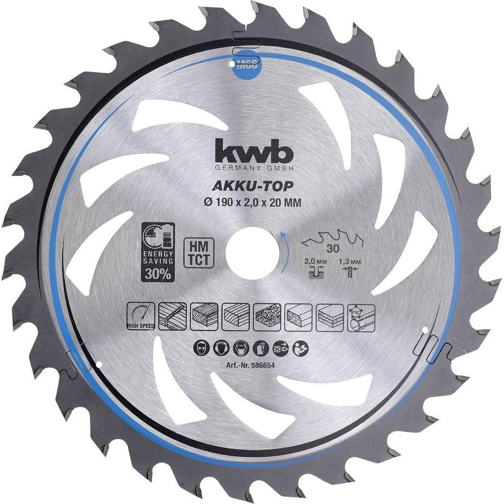 Kwb, Lama, Lama Per Sega Circolare In Metallo Duro Thin Cut Circular Saw Blade, Hardlocked