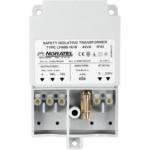 Thumbnail - Satel, Zubehör Schalterprogramm, TRANSFORMER 230V/18V DC 40VA/TR40VA