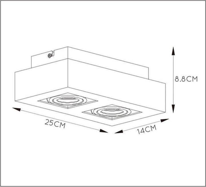 Actual product image Lucide Xirax (320 lm, GU10)