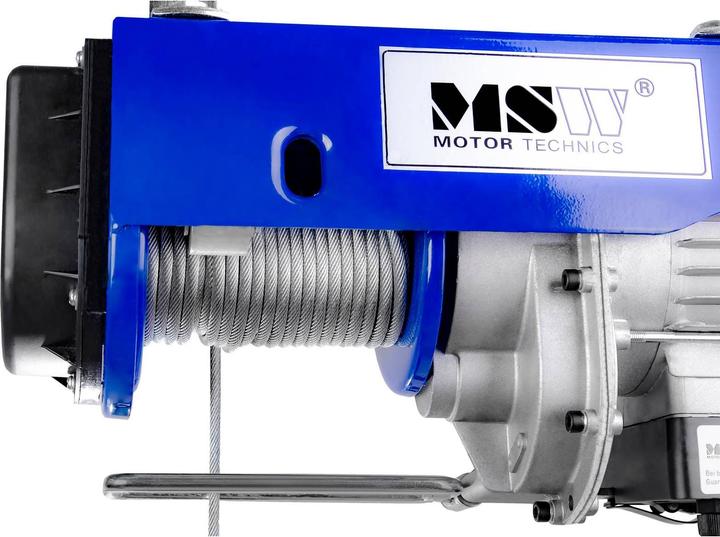Produktbild MSW Seilwinde 800Kg Seilzug Hebezug Winde Motorwinde 230V Seilhebezug Flaschenzug