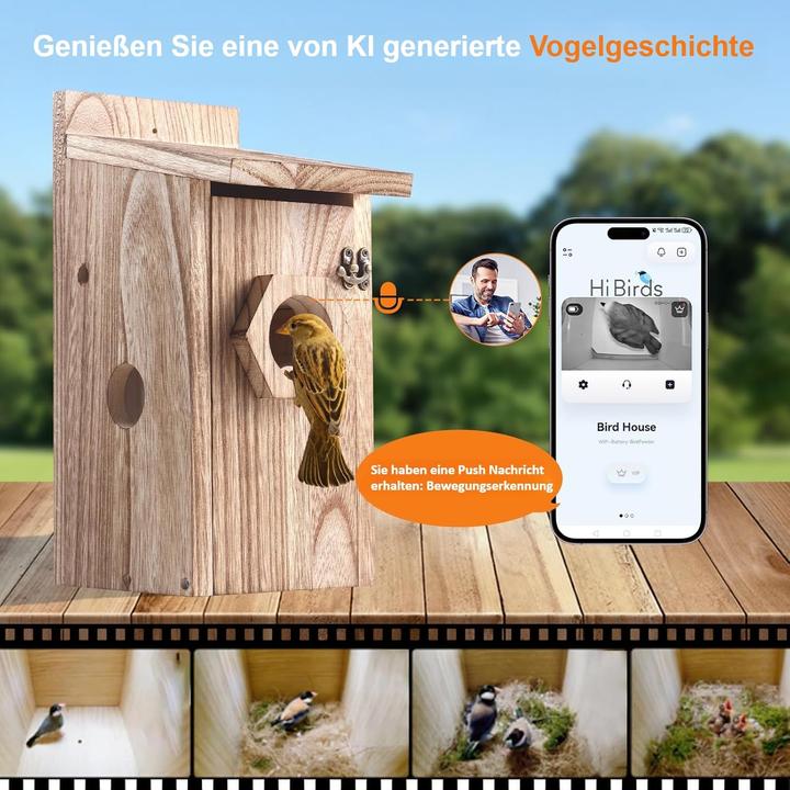 Immagine prodotto BrooBirder Casetta per uccelli con telecamera e funzionamento a energia solare