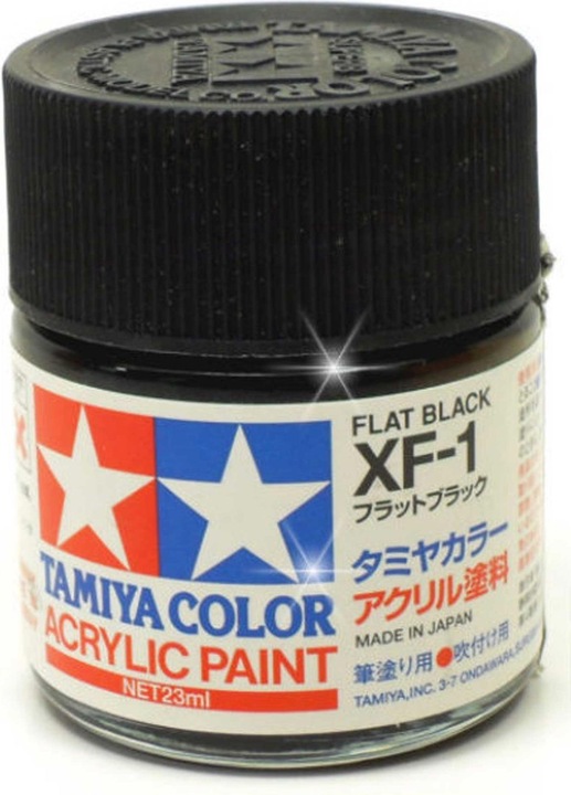 Actual product image Tamiya XF-1 Black matt 23ml