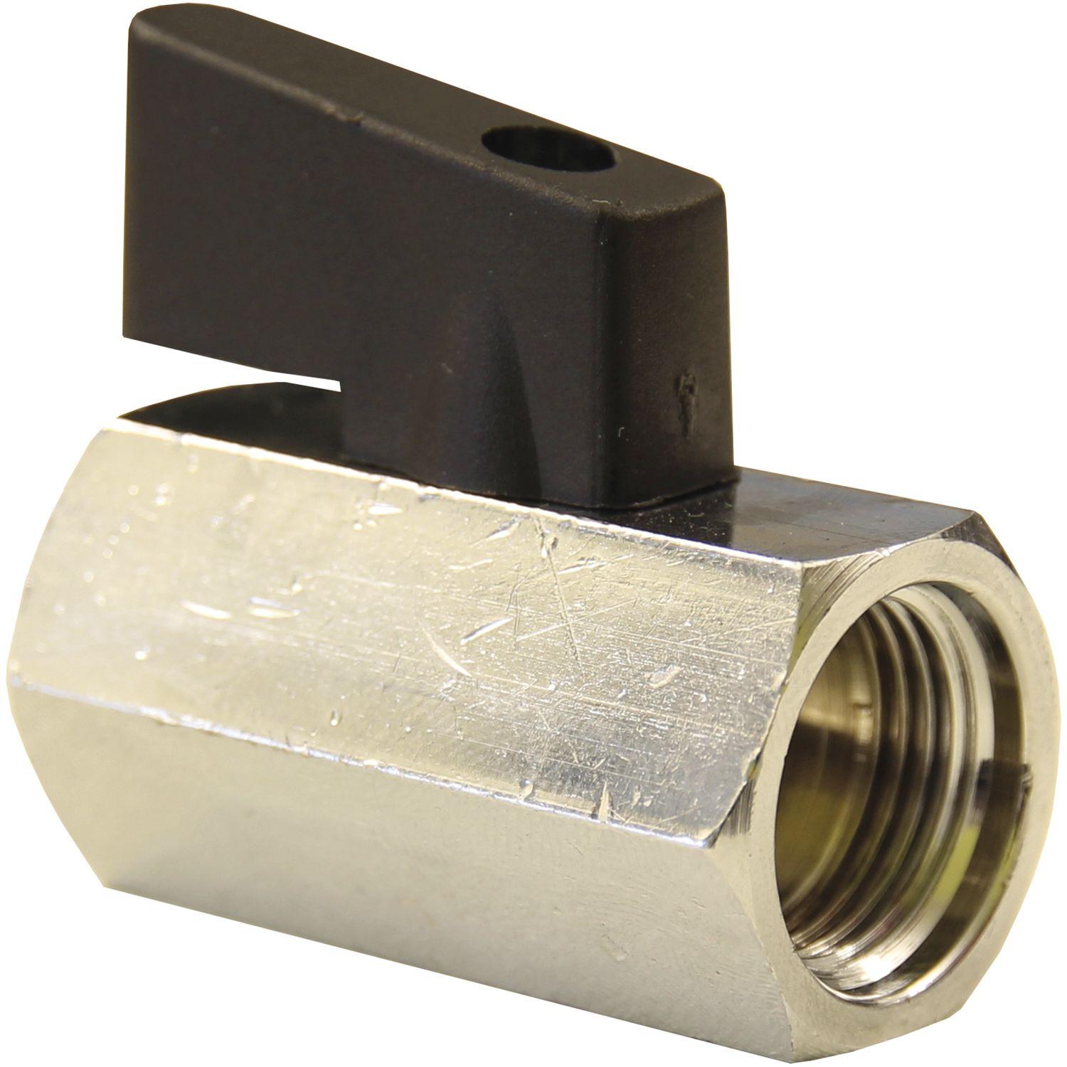 Elmag, Zubehör Druckluftwerkzeug, Kugelhahn mit beidseitigem IG 3/8" mit kurzem Hebel