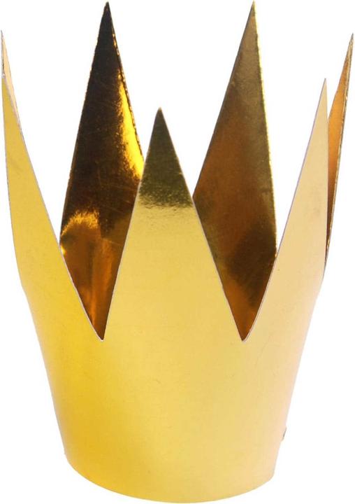 Actual product image Partydeco Party accessory crown Ø 5.5 cm, gold, 3 pieces