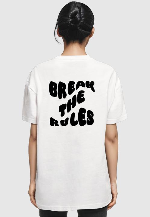 Produktbild Merchcode Ladies Break The Rules Oversized Boyfriend Tee - 118957 (S)