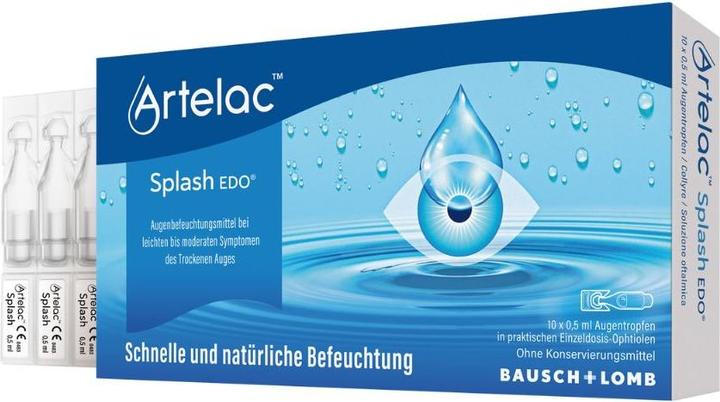 Actual product image Bausch + Lomb Splash EDO Gtt Opht (0.50 ml, 10 x 0.5 ml)