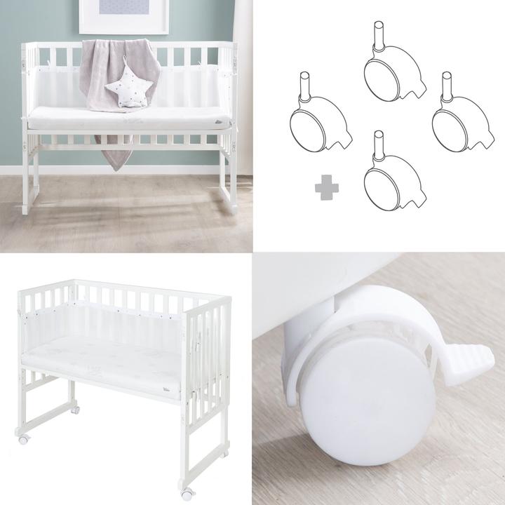 Actual product image Roba Comforter & Bassinet 3in1 with Barrier Starry Magic Grey
