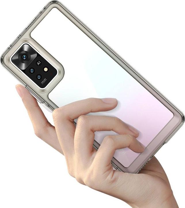 Actual product image Hurtel Outer Space Case for Xiaomi Poco X5 5G / Redmi Note 12 5G cover with flexible frame black (Xiaomi Redmi Note 12 5G)