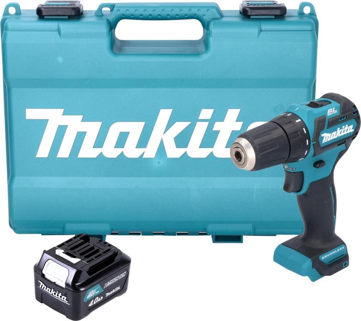 Produktbild Makita DF 332 DM1E Akku Bohrschrauber 12 V max. 35 Nm Brushless + 1x Akku 4,0 Ah + Koffer - ohne