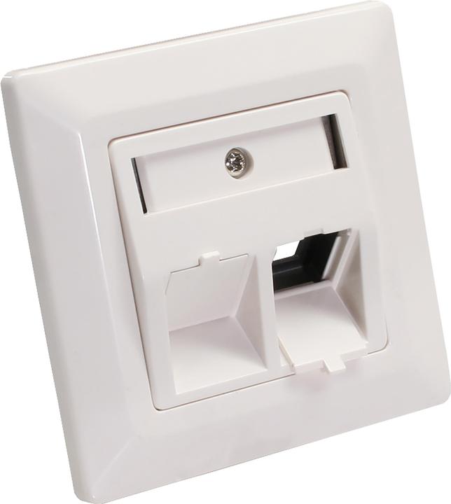 InLine Frame set for 2x RJ45 Bu/LSA insert