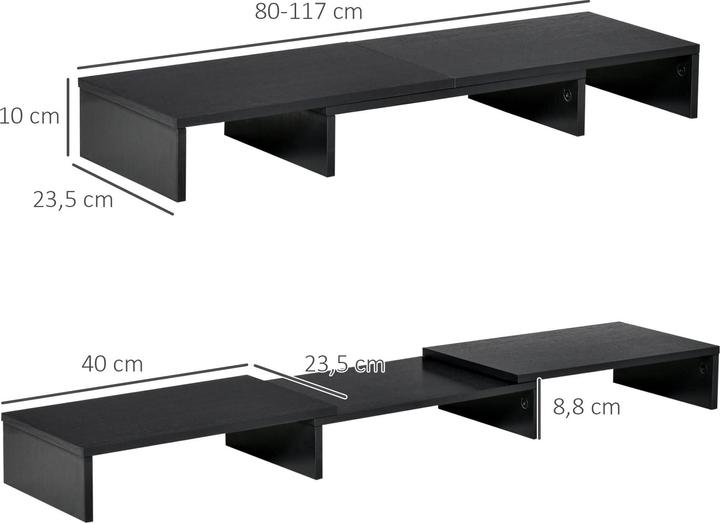 Actual product image Vinsetto Monitor stand consisting of 3 shelves