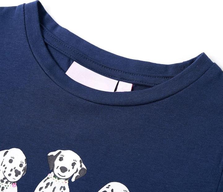Immagine prodotto vidaXL T-shirt per bambini blu navy 116,Materiale: 95 % cotone. 5 (116)