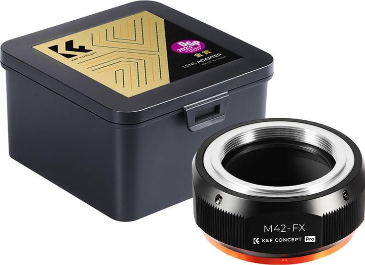 Immagine prodotto K&F Concept M10115 Attacco adattatore per obiettivo ad alta precisione, M42-FX PRO