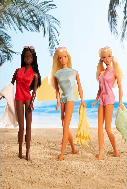 Actual product image Mattel Barbie Retro 1971 Malibu Barbie Gift Set