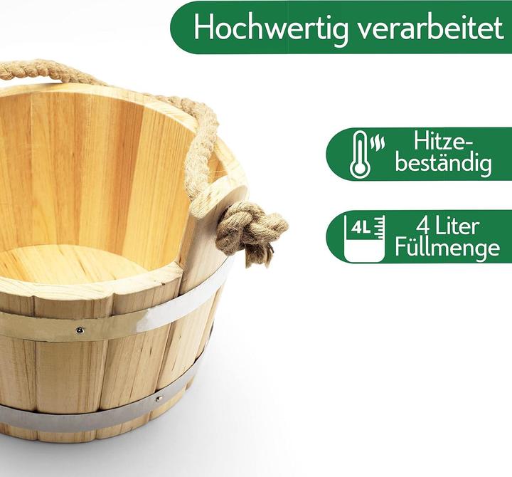 Produktbild CozyNature Sauna-Eimer mit Kelle