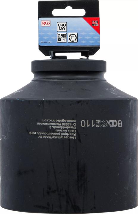 Produktbild BGS Kraft-Steckschlüssel-Einsatz Sechskant, tief Antrieb Innenvierkant 25 mm (1") SW 110 mm (110 mm)