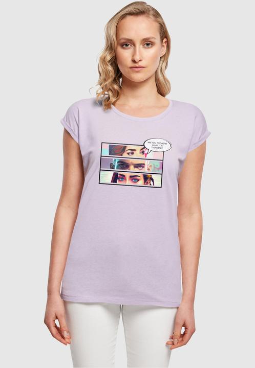 Produktbild Merchcode Ladies Thinking Comic Extended Shoulder Tee - 117875 (M)