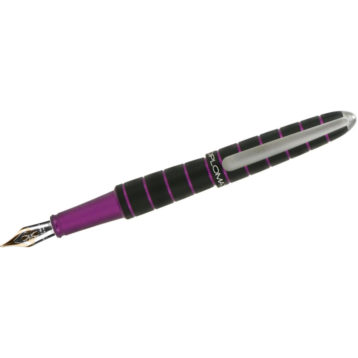 Diplomat, Schreibstifte, Füllhalter Elox ring schwarz/lila 14 kt (Schwarz/Lila, 1 x)