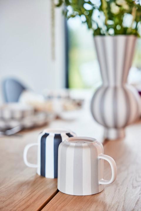 Immagine prodotto OYOY Living Vaso Toppu 28 cm, grigio/bianco (1 x, 20 x 20 x 35 cm, 14 l)
