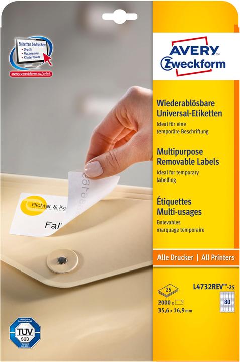 Produktbild Avery Universal-Etiketten