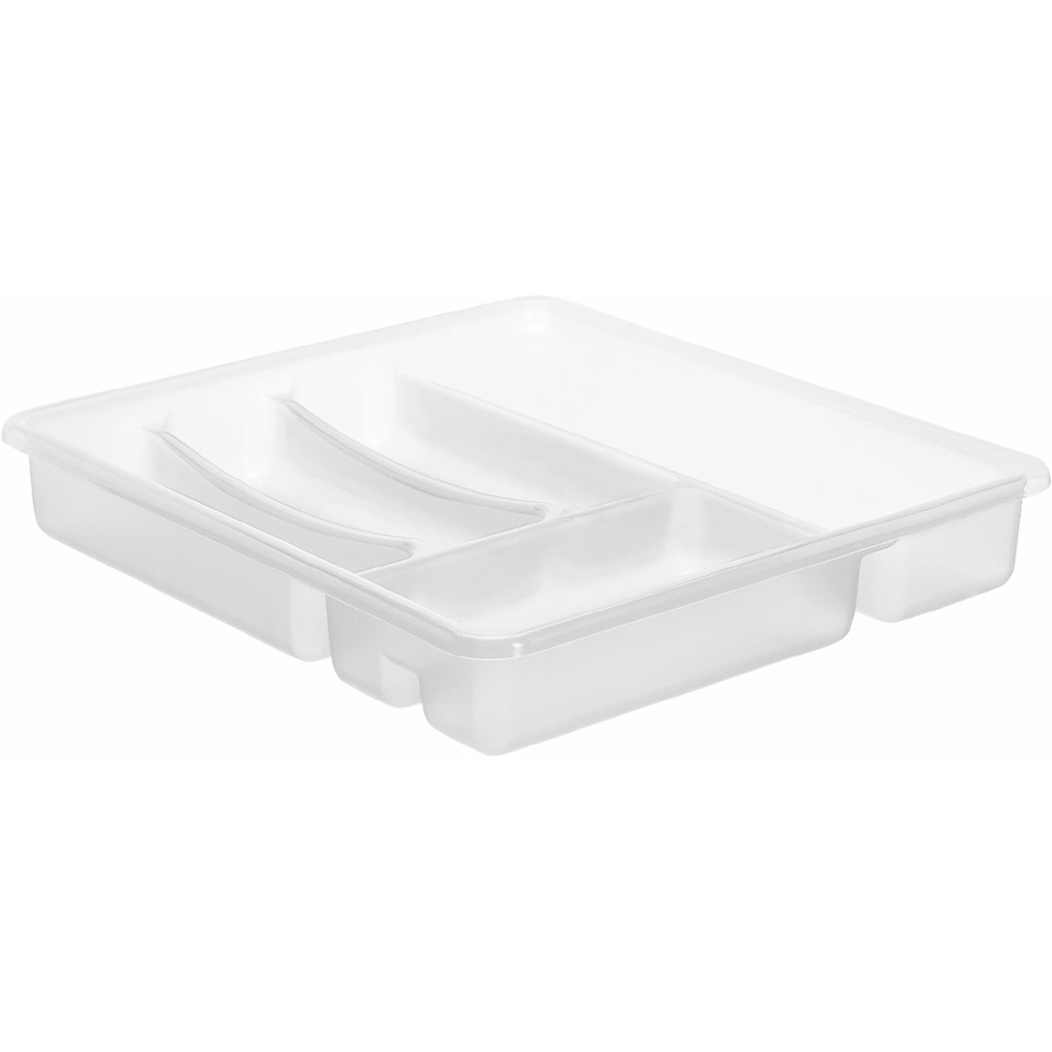 Rotho Basic, Besteckkasten, Transparent