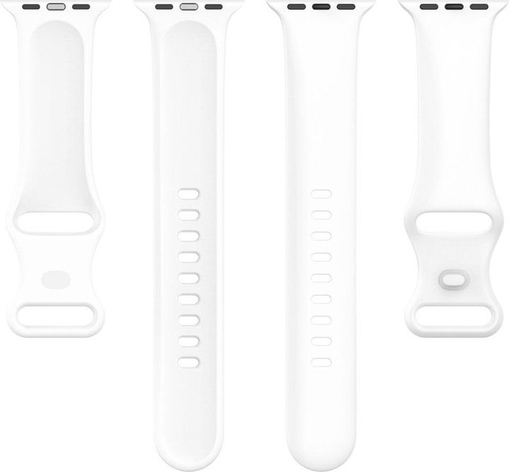 Actual product image König Design Sport Replacement Strap for Apple Watch 1/2/3/4/5/6/SE 40 38 mm Large Silicone White