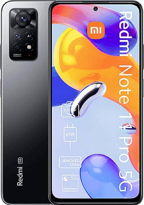 Immagine prodotto Xiaomi Redmi Note 11 Pro 5G (128 GB, Grigio grafite, 6.67", Doppia SIM Ibrida, 5G)