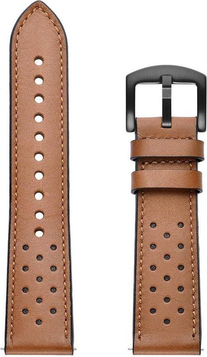 Immagine prodotto Tech Cinturino in pelle per smart watch Samsung Galaxy 4, marrone, 40/42/44/46m (40 mm, 42 mm, 44 mm, 46 mm, Vera pelle)