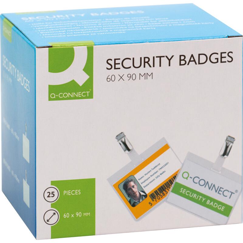 Thumbnail - Q-Connect, Informationsschild, Namensschilder mit Clip