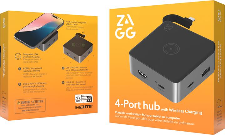Produktbild Zagg Hub Wireless 4 Port (USB-C, 4 Ports)