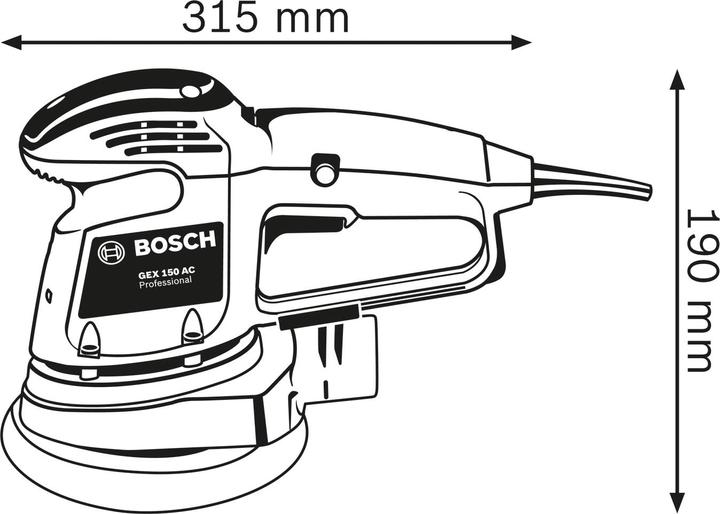 Produktbild Bosch Professional GEX 34-150 (Exzenterschleifer, 340 W)