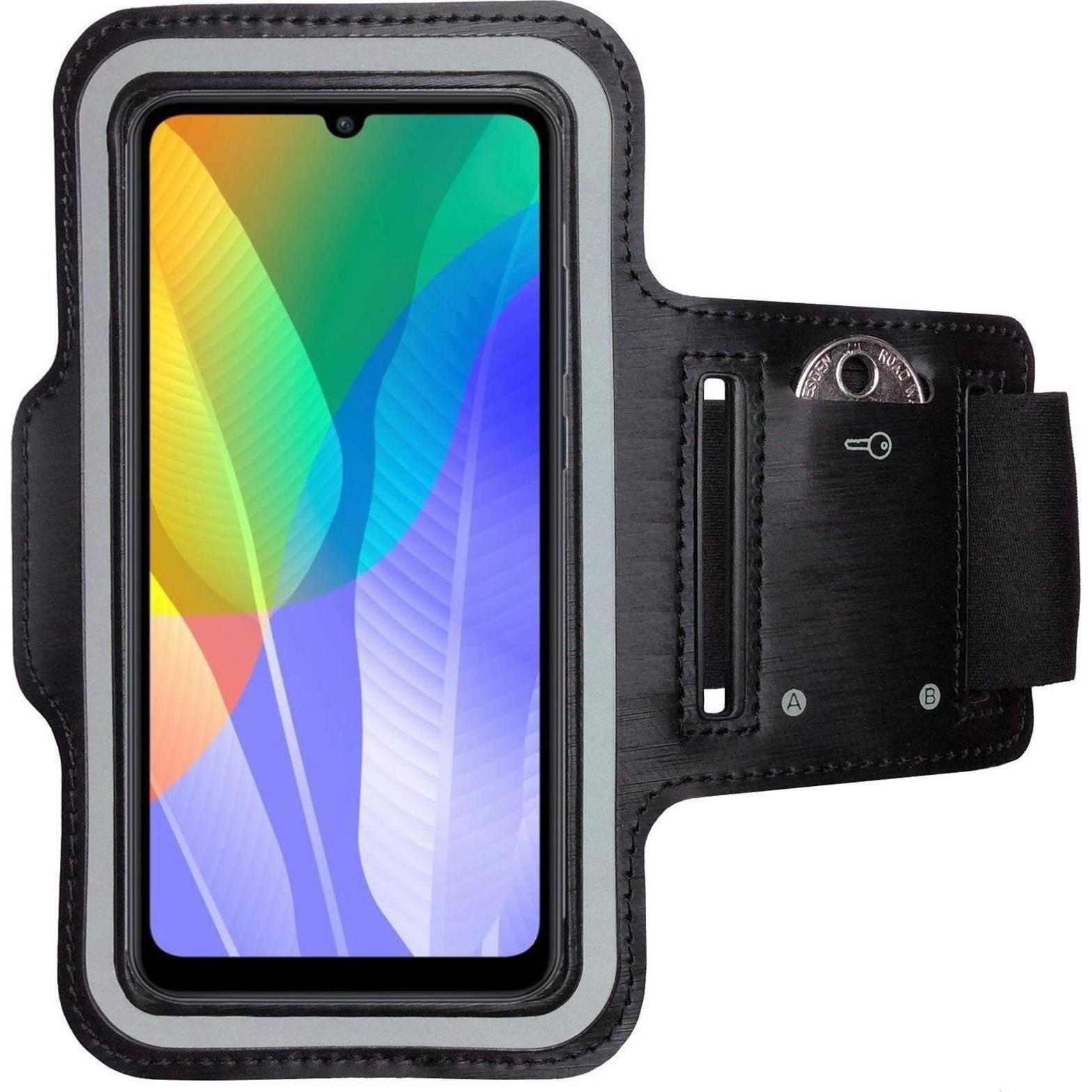 CoverKingz Sportarmband für Huawei Y6p, Smartphone Sportarmband, Schwarz