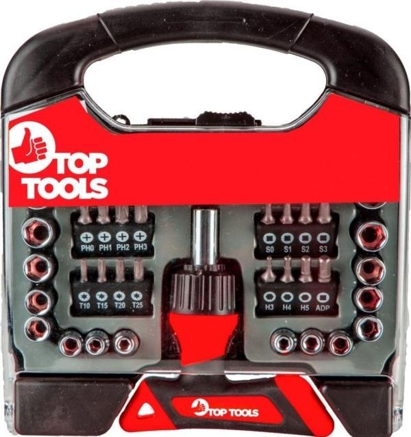 TOP screwdriver bits with handle 44 pcs (39D200)