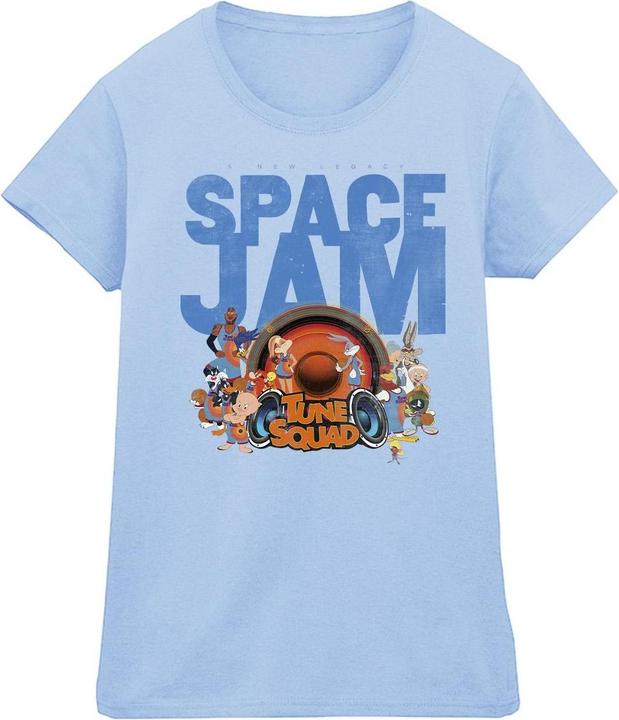 Actual product image Space Jam Womens/Ladies Tune Squad Cotton T-Shirt (XL)