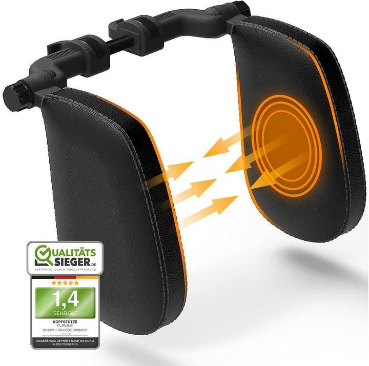 Actual product image Flipline Auto-Kopfstütze, schwarze Nähte