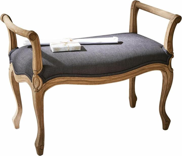 Actual product image Loberon Bench Pierremont black (80 cm)