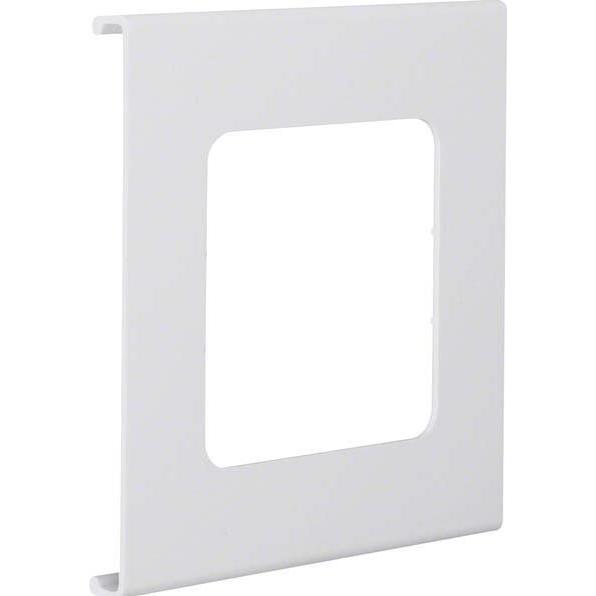 Hager, Leitungsführung Zubehör, L91307035 Blende 1-fach R7 PVC FB OT 130 lichtgrau