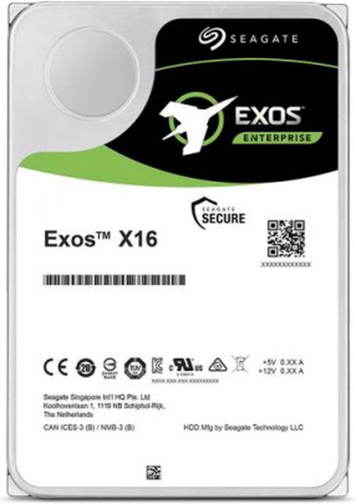 Actual product image Seagate Exos X16 (12 TB, 3.5", CMR)