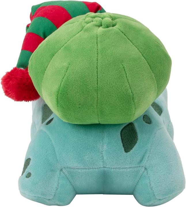 Actual product image Jazwares Pokémon Plush Figure Winter Bulbasaur with Christmas Hat 20 cm (20 cm)