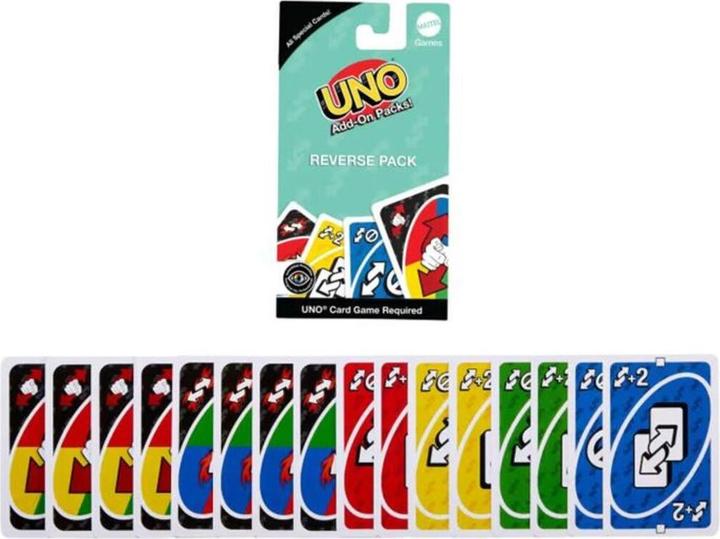 Actual product image Mattel UNO Erweiterungsset Retour Set (German)