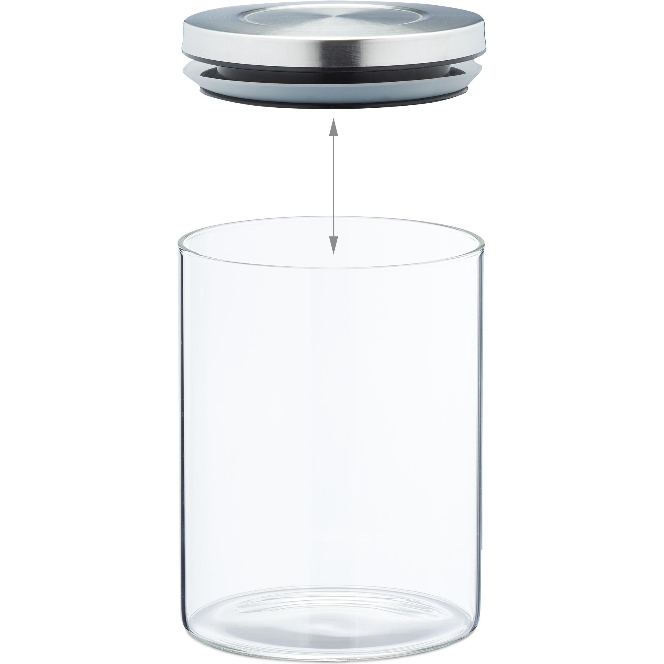 Thumbnail - Relaxdays 6x Vorratsglas, Vorratsbehälter, Transparent