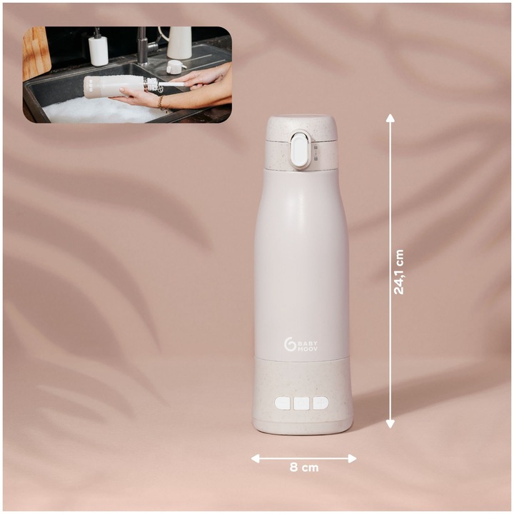 Actual product image Babymoov Chauffe-biberon nomade MOOV & FEED Mineral beige