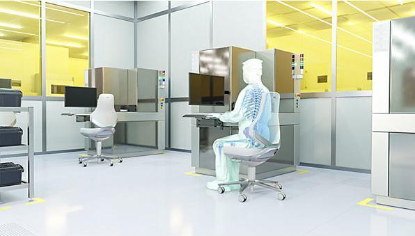 Image du produit Bimos Siège d'atelier pour salle blanche TEXON